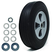 Rubbermaid Commercial Tilt Truck Wheels, 12" Wheel, Black (1013L10000)