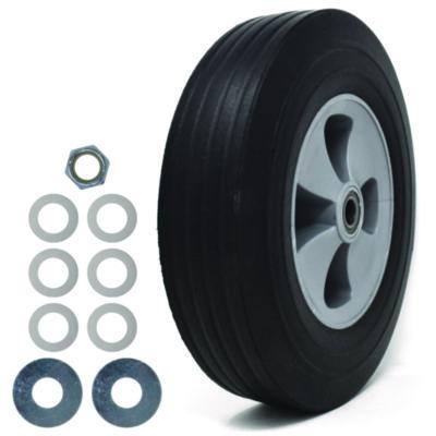 Rubbermaid Commercial Tilt Truck Wheels, 12" Wheel, Black (1013L10000)