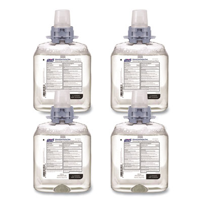 PURELL Advanced Hand Sanitizer Foam, For CS4 and FMX-12 Dispensers, 1,200 mL Refill, Unscented, 4/Carton (519204CT)