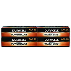 Duracell Power Boost CopperTop Alkaline AAA Batteries, 36/Pack, 4 Packs/Carton (MN24P36CT)