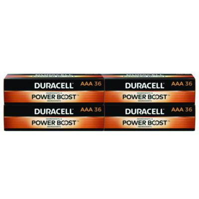 Duracell Power Boost CopperTop Alkaline AAA Batteries, 36/Pack, 4 Packs/Carton (MN24P36CT)