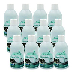 TimeMist Premium Metered Air Freshener Refill, Caribbean Waters, 7.1 oz Aerosol Spray 12/Carton (1042756)