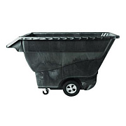 Rubbermaid Commercial 1 cu yd Structural Foam Tilt Truck, Standard Duty, 1,250 lb Capacity, Black (9T15BLA)