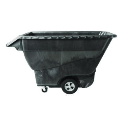 Rubbermaid Commercial 1 cu yd Structural Foam Tilt Truck, Standard Duty, 1,250 lb Capacity, Black (9T15BLA)