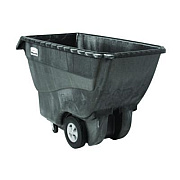 Rubbermaid Commercial 0.75 cu yd Structural Foam Tilt Truck, Standard Duty, 1,000 lb Capacity, Black (1013BLA)