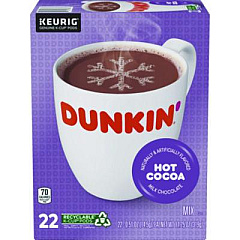 Dunkin' Milk Chocolate Hot Cocoa K-Cup Pods, 22/Box (1261)
