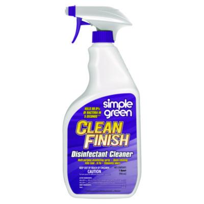 Simple Green Clean Finish Disinfectant Cleaner, Herbal, 32 oz Spray Bottle, 12/Carton (01032)