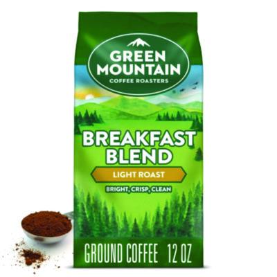 Green Mountain Coffee Breakfast Blend Ground Coffee, 12 oz Bag (38520)