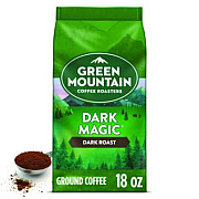 Green Mountain Coffee Dark Magic Ground Coffee, 18 oz Bag (7134EA)
