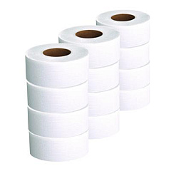 Scott Essential JRT Jumbo Roll Bathroom Tissue, Septic Safe, 2-Ply, 3.55" x 1,000 ft, White, 12 Rolls/Carton (07805)