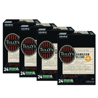 Tully's Coffee Hawaiian Blend Coffee K-Cups, 96/Carton (6606CT)