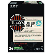 Tully's Coffee French Roast Coffee K-Cups, 24/Box (192619)