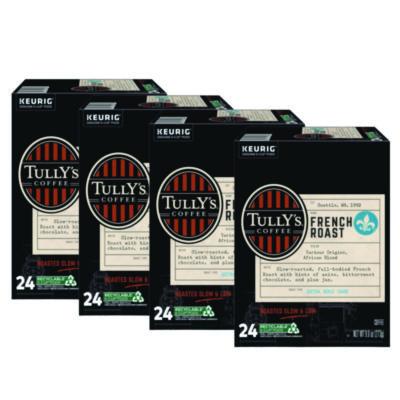 Tully's Coffee French Roast Coffee K-Cups, 96/Carton (192619CT)