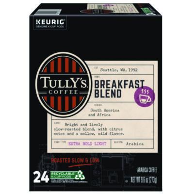 Tully's Coffee Breakfast Blend Coffee K-Cups, 24/Box (192719)
