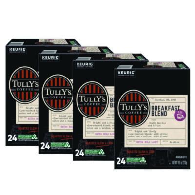 Tully's Coffee Breakfast Blend Coffee K-Cups, 96/Carton (192719CT)
