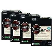Tully's Coffee French Roast Decaf Coffee K-Cups, 96/Carton (192419CT)
