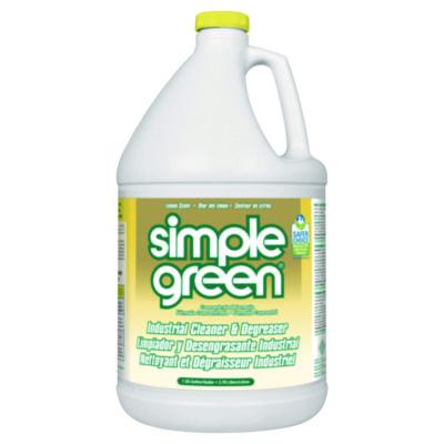 Simple Green Industrial Cleaner and Degreaser, Concentrated, Lemon, 1 gal Bottle, 6/Carton (14010)