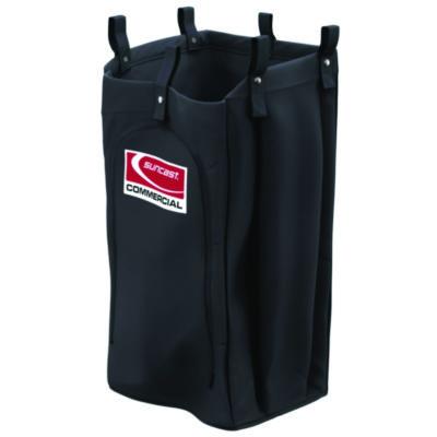 Suncast Commercial Housekeeping Cart Standard Bag, 23 Gal, 15.6" x 12.37" x 30", Black (HKCBAG05D)