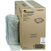 Pactiv Evergreen EarthChoice Tamper Evident Recycled Hinged Lid Deli Container, 24 oz, 7.25 x 6.37 x 2, Clear, Plastic, 231/Carton (TEHL7X624)