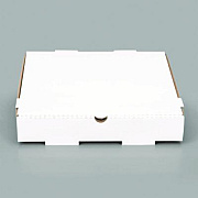 Karat Corrugated Pizza Boxes, 12 x 12 x 1.97, White/Brown, 50/Carton (FPPBF12W)