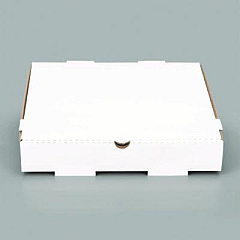 Karat Corrugated Pizza Boxes, 12 x 12 x 1.97, White/Brown, 50/Carton (FPPBF12W)