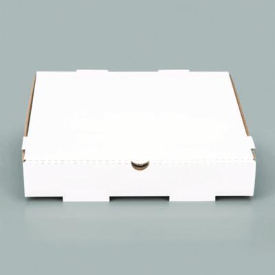 Karat Corrugated Pizza Boxes, 12 x 12 x 1.97, White/Brown, 50/Carton (FPPBF12W)
