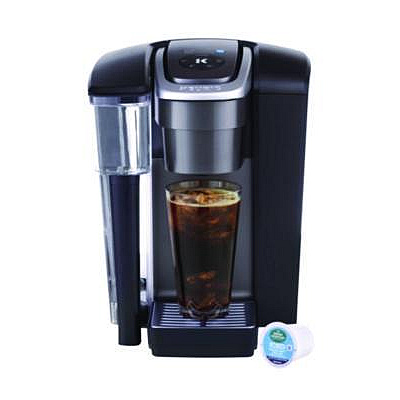 Keurig K1550 Single-Serve K-Cup Brewing System, with Brew Over Ice, Black (0307)