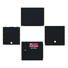 Suncast Commercial Utility Cart Shield, 26" x 45" for PUCSD2645, PUCHD2645, Steel, Black (PUCCS2645)