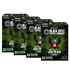 Black Rifle Coffee Company Just Black Coffee K-Cups, 88/Carton (0547CT)