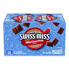 Swiss Miss Hot Cocoa Mix, Regular, 0.73 oz. Packets, 50 Packets/Box (47491)