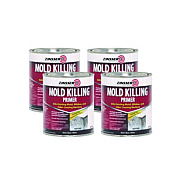 Zinsser Mold Killing Primer, Flat White, 1 qt Bucket/Pail, 4/Carton (276087CT)