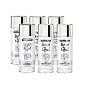 Rust-Oleum Specialty Mirror Effect Spray Paint, High Gloss Mirror, 6 oz Aerosol Can, 6/Carton (301494CT)
