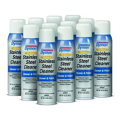 Dymon Stainless Steel Cleaner, 16 oz Aerosol Spray, 12/Carton (20920)