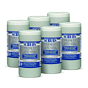 SCRUBS Stainless Steel Cleaner Towels, 1-Ply, 9.75 x 10.5, Lemon Scent, 30/Canister, 6 Canisters/Carton (91930CT)