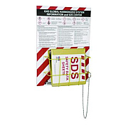 AbilityOne 7510016236238, SKILCRAFT Global Harmonized System Information and Safety Data Sheet Center Kit, 24 x 3 x 18, Yellow/Red/White