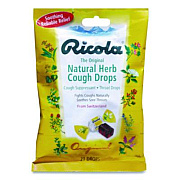 Ricola Cough Drops, Original Herb, 21 Drops/Pack (7776)