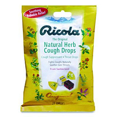 Ricola Cough Drops, Original Herb, 21 Drops/Pack (7776)