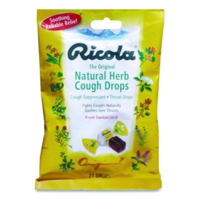 Ricola Cough Drops, Original Herb, 21 Drops/Pack (7776)