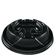Dart Optima Reclosable Lids for Hot Paper Cups, Fits 12 oz to 24 oz Hot Cups, Plastic, Black, 1,200/Carton (OPT1224TGB)