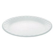Pactiv Evergreen Placesetter Satin Non-Laminated Economy Foam Dinnerware, Plate, 9" dia, White, 500/Carton (YTH10009STEC)