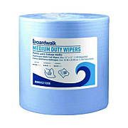 Boardwalk Hydrospun Wipers, Medium Duty, 12 x 12, Blue, 1,100/Roll (HS1100B)