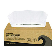 Boardwalk One-Ply Paper Wipers, 9.84 x 9.06, White, 125 Wipers/Box, 18 Boxes/Carton (LDW2250W)