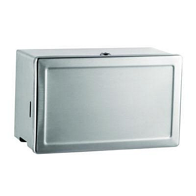 Bobrick Surface-Mounted Paper Towel Dispenser, 12.13 x 6.13 x 7.25, Satin Stainless Steel (263)