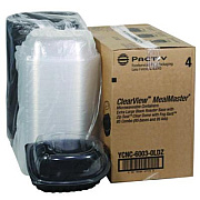 Pactiv Evergreen ClearView MealMaster Chicken Roaster, 10.75 x 8.5 x 4.25, Black/Clear, Plastic, 95/Carton (YCNC60030LDZ)