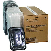Pactiv Evergreen ClearView MealMaster Chicken Barn, 13.3 x 8.4 x 4, Black/Clear, Plastic, 105/Carton (YCNC300800NH)