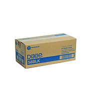 Dixie Slim Unwrapped Plastic Straws, 8", Plastic, Black, 500/Box, 10 Boxes/Carton (S8BLK)