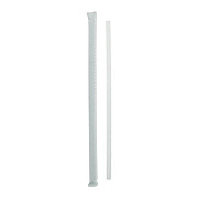 Pactiv Evergreen Giant Paper-Wrapped Straw, 10.25", Polypropylene, Translucent, 1,800/Carton (YSTWG1026)