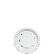 SOLO Compostable Paper Dinnerware, ProPlanet Seal, Plate, 6" dia, White, 125/Pack (MP6PLANETPK)