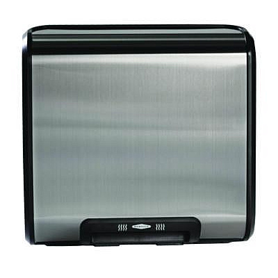 Bobrick TrimLineSeries QuietDry Surface-Mounted ADA Automatic Hand Dryer, 115 V, 13.6 x 5.1 x 14.9, Satin Stainless Steel (7128)