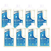 ECOS Automatic Dishwasher Gel, Free and Clear, 40 oz Bottle, 8/Carton (975408CT)